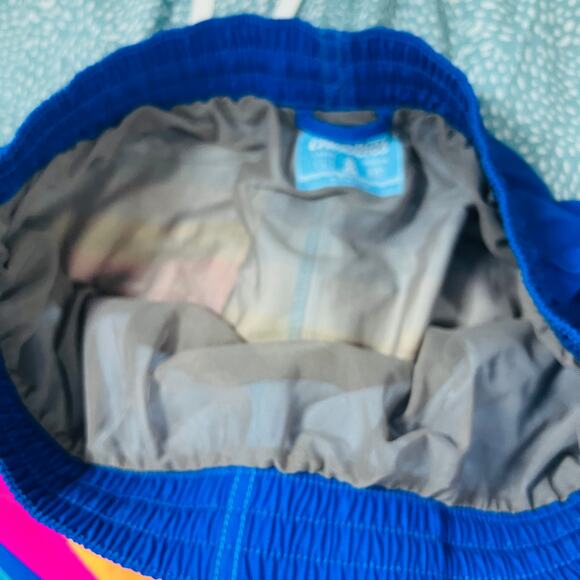 NEW! Chubbies Swim Trunk w Liner 5.5" Inseam Retro Stripe Print Casual - L - Picture 3 of 4